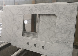 White Marble Countertop for Kitchen
