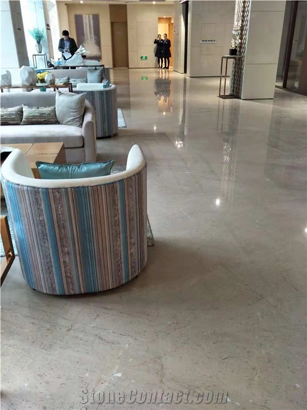 Cosmic Silver Grey Marble Slab Hotel Floor Tile from China ...