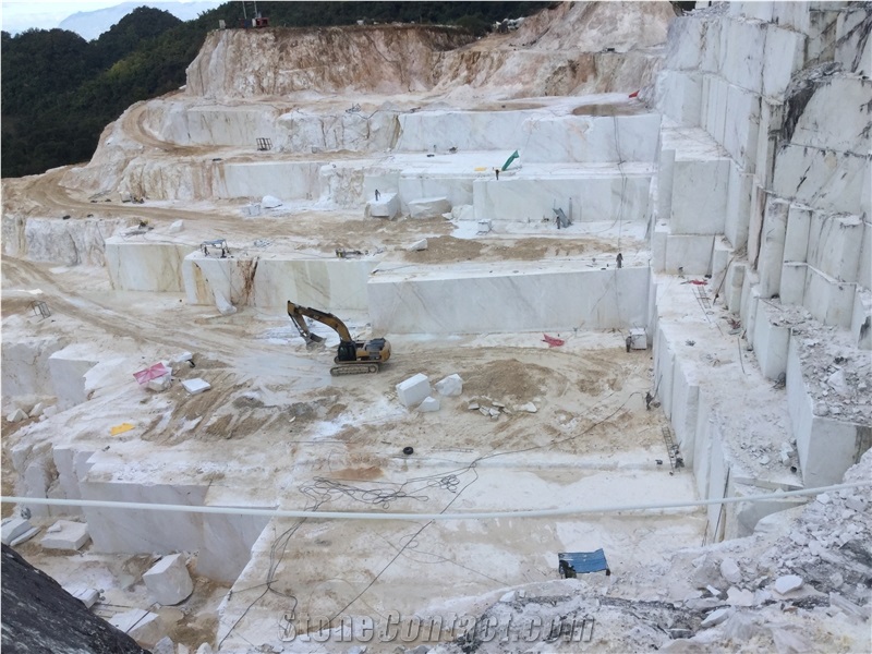 New Bianco Ariston Marble Block from Myanmar Quarry