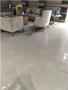 New Stone Cosmic Silver Grey Marble Tile Pattern Hotel Interior Stone Floor Covering