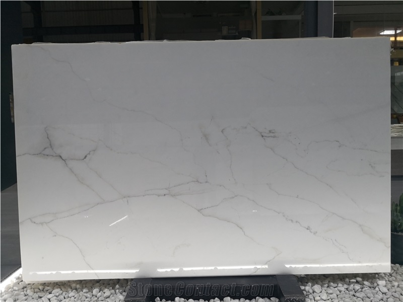 Calacatta Lincoln White Marble Slab Supplier
