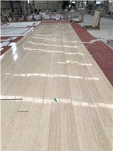 Italy Roman Silver Travertine Floor Tiles Supplier