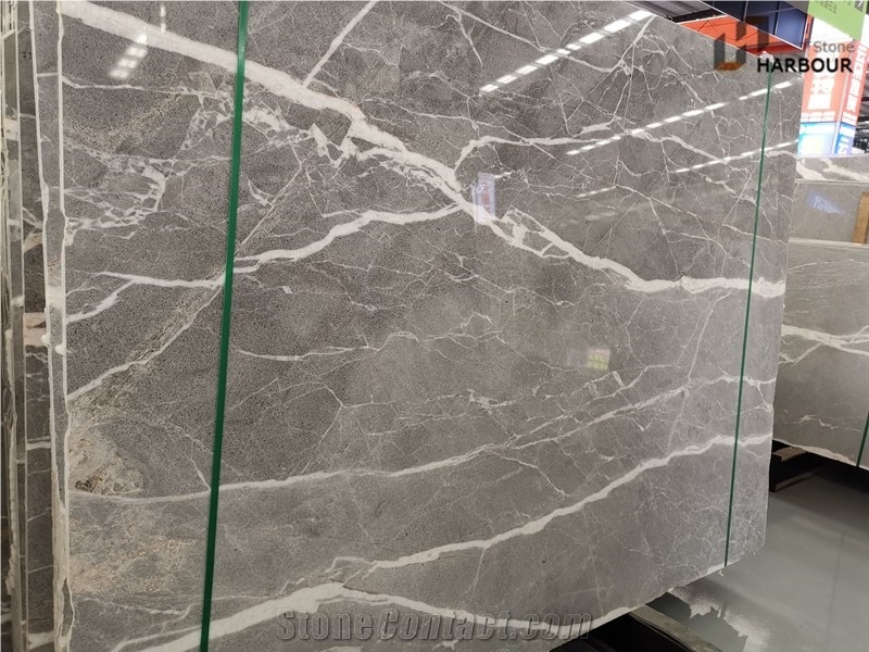 China Fior Di Bosco Marble Slab, Grey Marble Slab