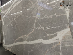 China Fior Di Bosco Marble Slab, Grey Marble Slab