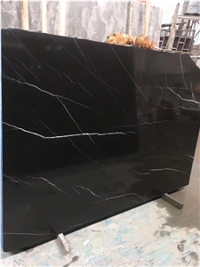Black Nero Marquina Bookmatched Marble Slabs Tiles