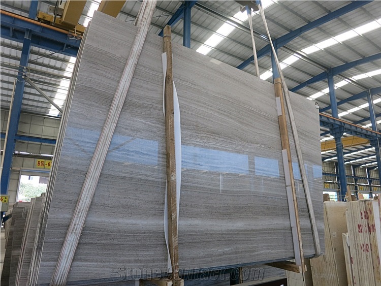 Cheapest China Wooden Grey Marble Slab for Sale