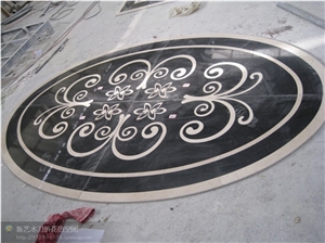 China Multicolor Round Waterjet Medallion