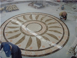 Chinese Marble Stone Waterjet Medallion for Floor