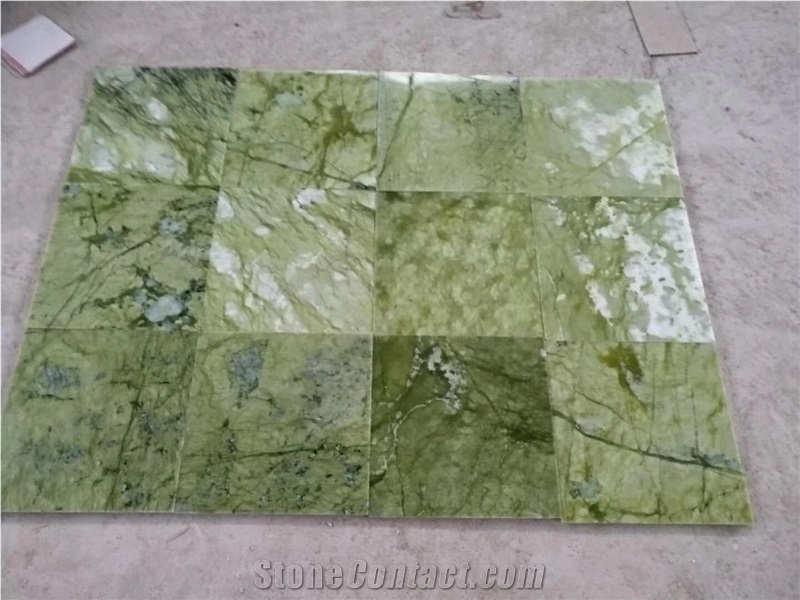 Custom Marble for Wall Tile Ming Green Marble Slab