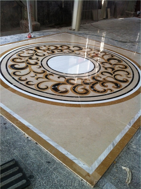 Home Decor Flower Water Jet Cutting Marble