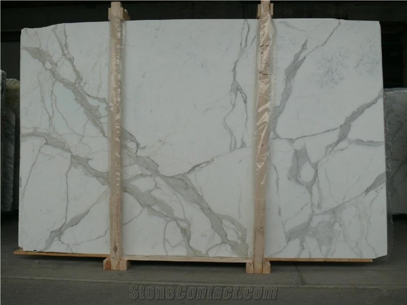 Italy Luxury Calacatta White Marble Wall Tiles