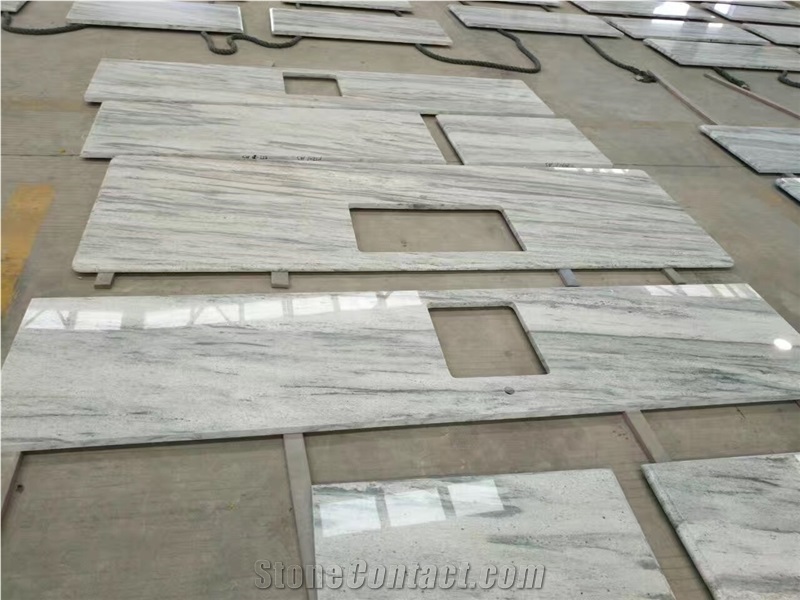 New River White Granite Residental Countertop