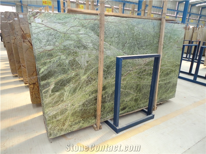 Rain Forest Green Marble Slabs & Tiles