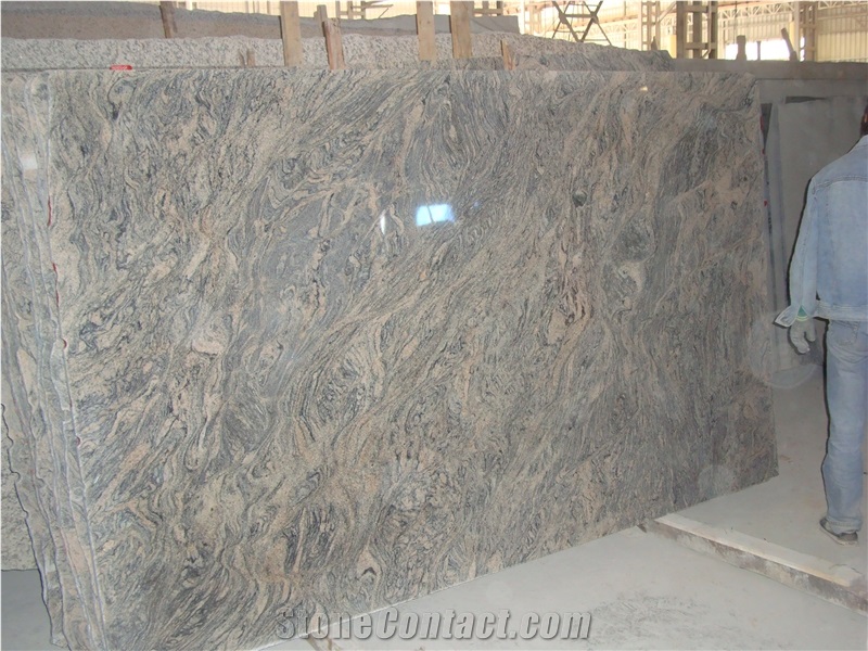 Surface Polished Juparana Grey Granite Hot Selling