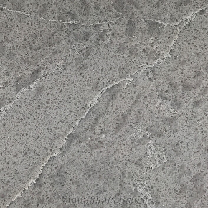 Wp-9200 Grey Artificial Quartz Tiles Slabs