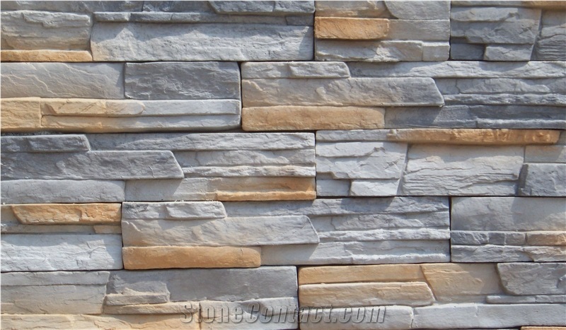 Wpb-26 Artificial Culture Stone Slate Panel Wall