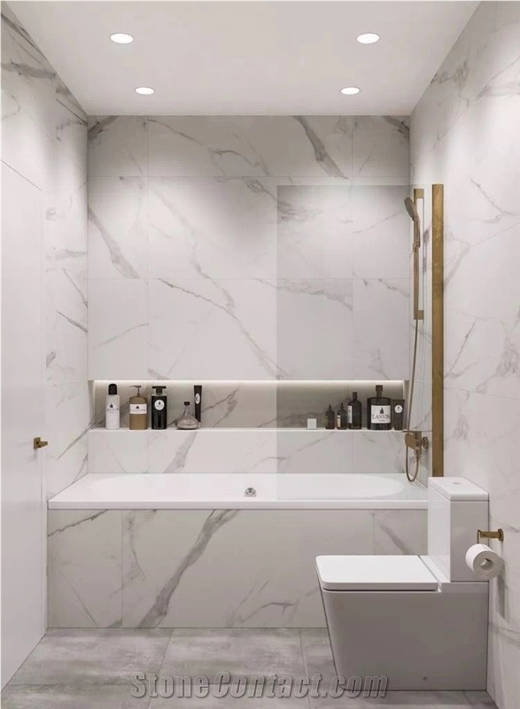 Afyon White Marble Bathroom Vanity Tops