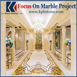 Aran White Marble Lobby Design