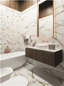 Calacatta Gold Marble Bathroom Vanity Tops