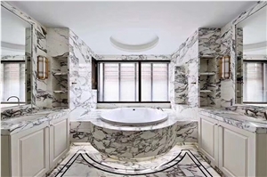 Calacatta Gold Marble Bathroom Vanity Tops