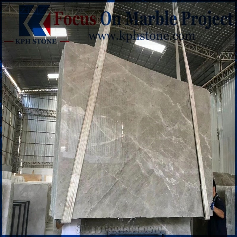 Dora Ash Cloud Marble Slab for Project