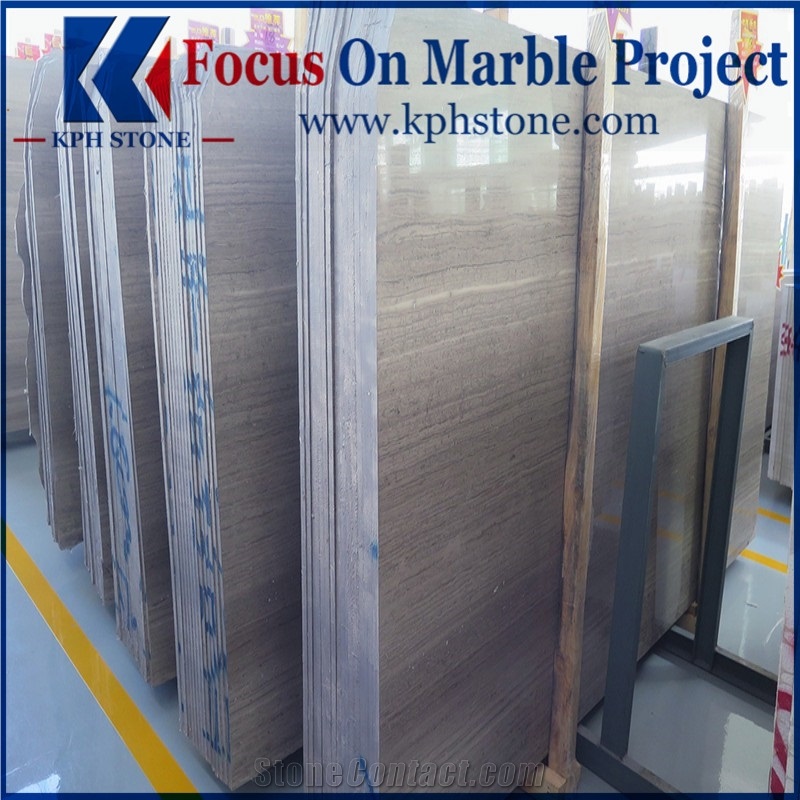 Grey Wood Grain Marble Stair Tiles