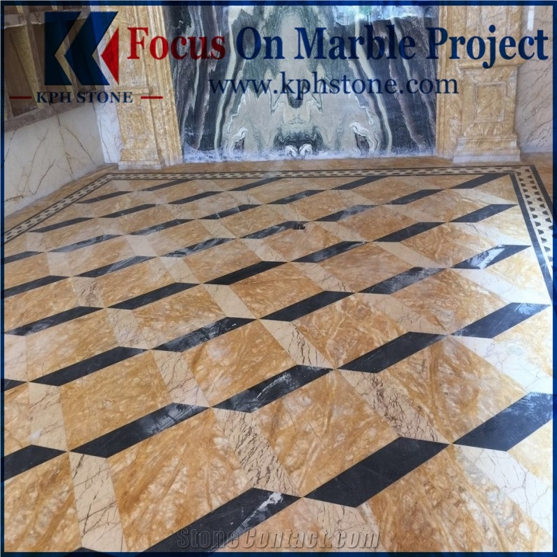 Interior Dubai Golden Marble Tiles