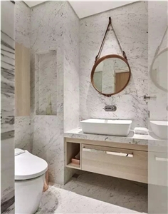 Lao Cai White Marble Bathroom Vanity Tops