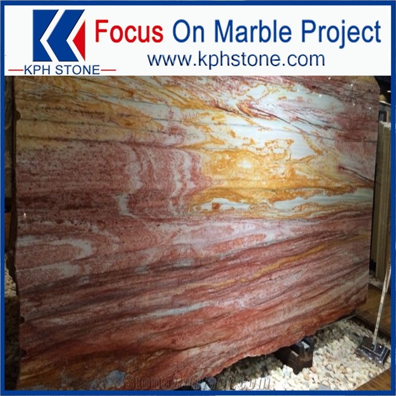 Special Luxury Stone Sunset Red Marble