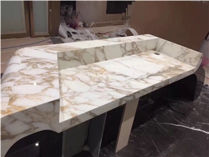 Verona White Marble Table Tops Cafe Countertops