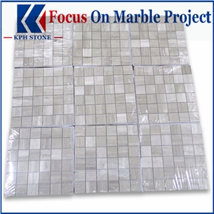 White Marble 2x2 Square Mosaic Tile Polished