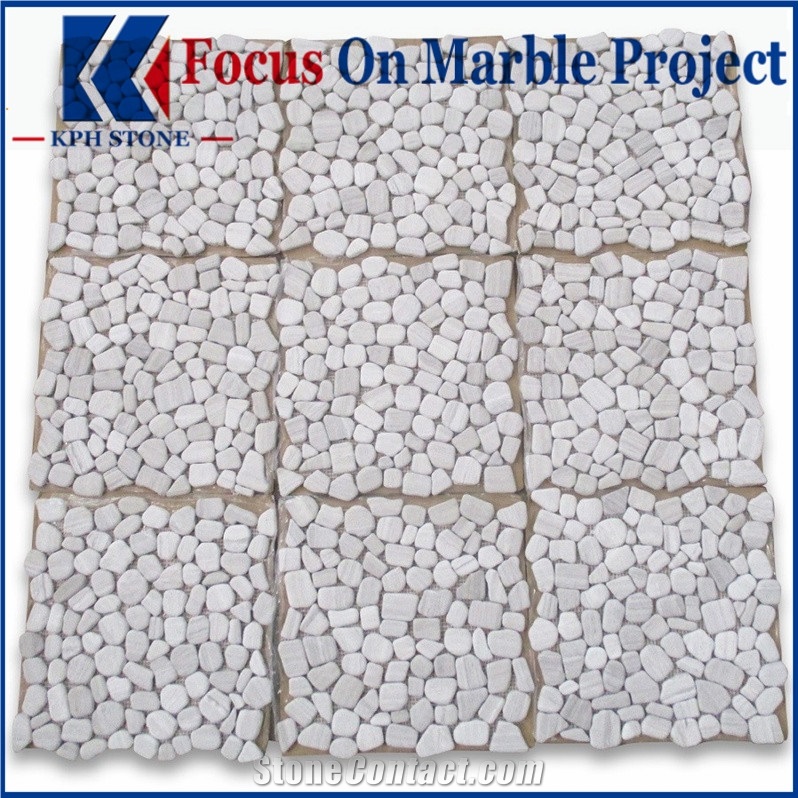White Marble 2x2 Square Mosaic Tile Polished