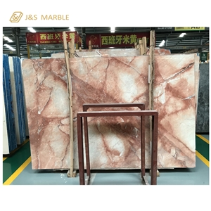 A Big Slab Natural Rich Red Marble