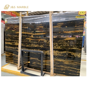 Black Gold Marble Tiles for Wall Decoration