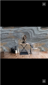 Blue Palissandro Marble Book Matched Big Stockslab