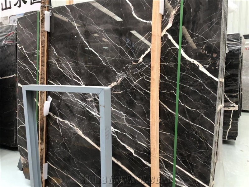 Cheap Chinese Brown Marble with White Grey Veins