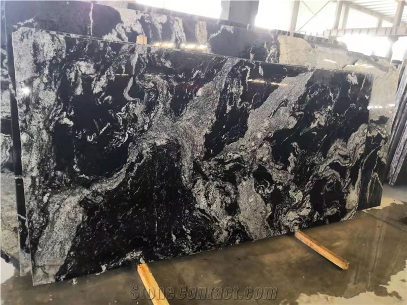 China Granite Nero Fansaty Slab & Tiles