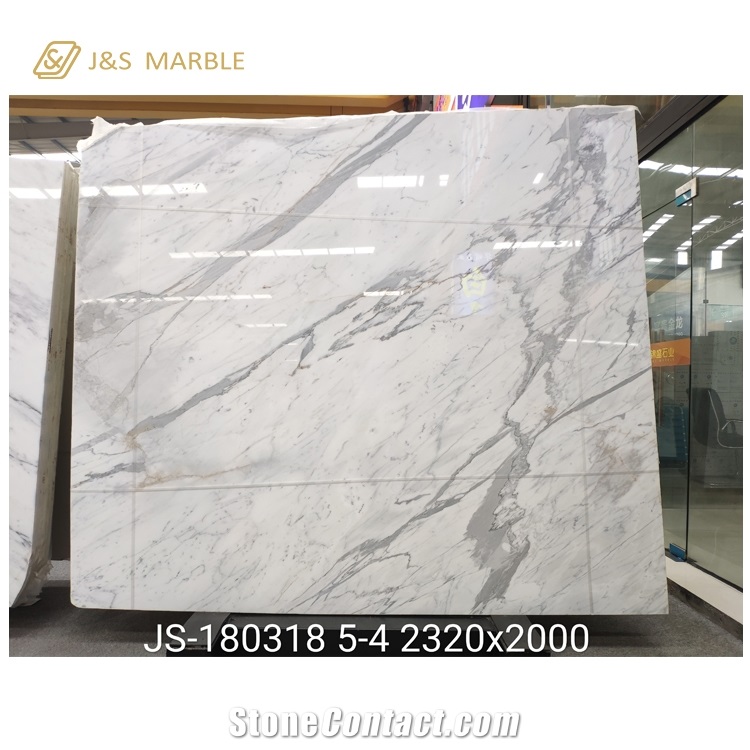 Chinese Factory Natural Statuario Carrara Marble from China
