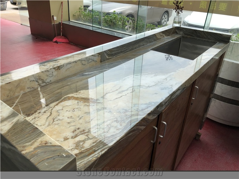 Countertop Natural Marble Top 1.8 Thickness