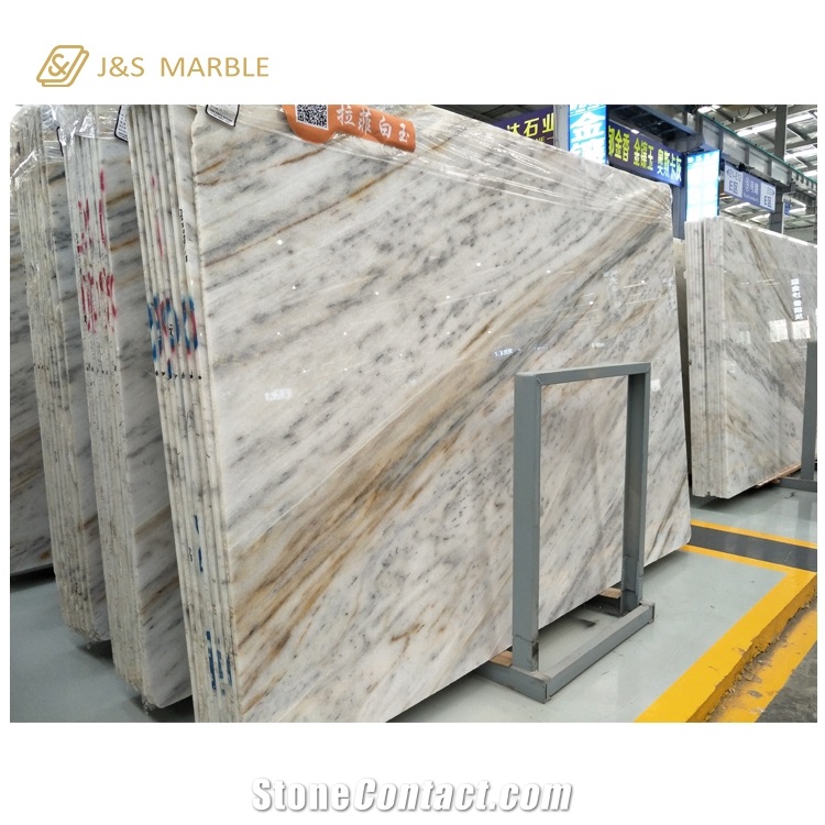 Custom Size Cutting Lafite White Marble
