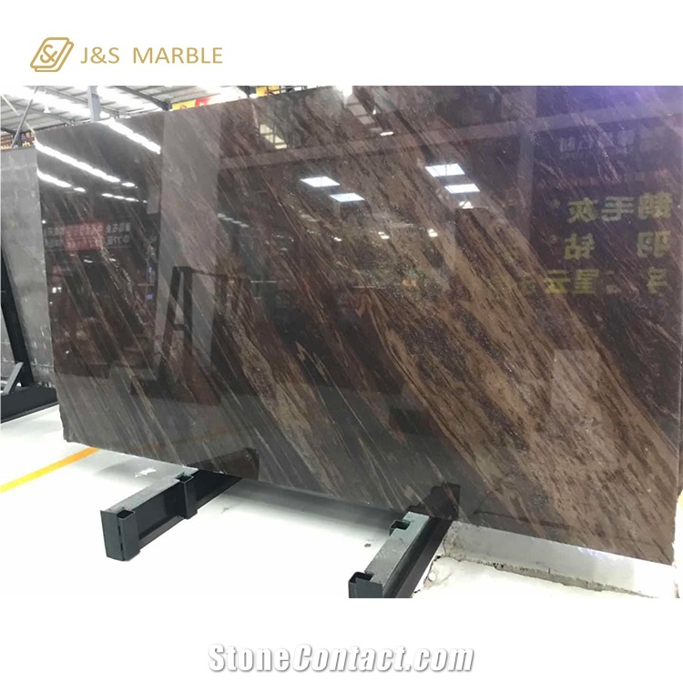 Home and Lobby Interior Chocolate Brown Marble