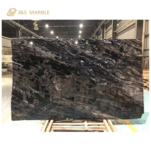 Honed Bookmatched Slab Marble Mystic River Marble