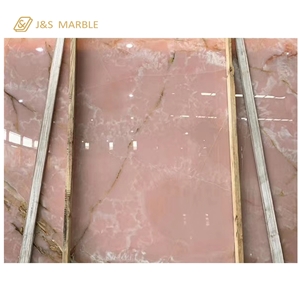Italy Onice Rosa Pink Onyx Slab in China Market