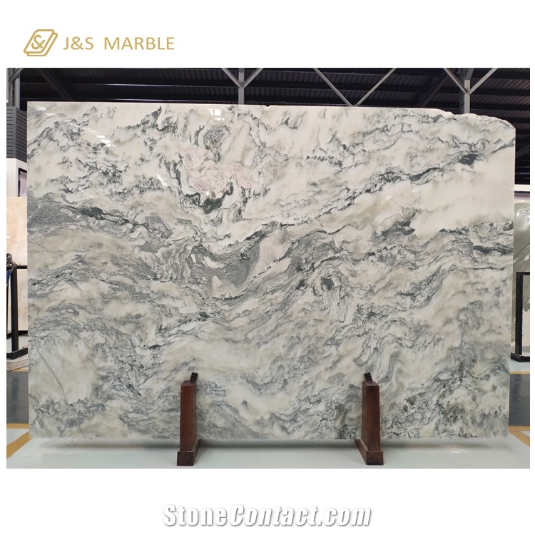 Landscape Painting Marble Stones for Decoration