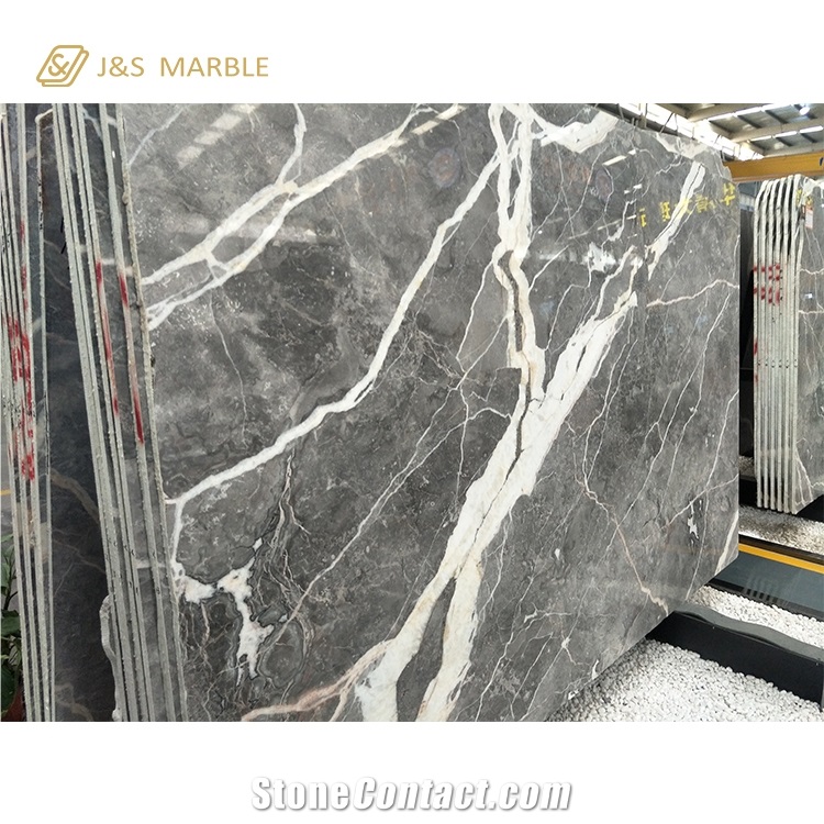 Regular Size Stone Polished Skyfall Grey Marble from China 