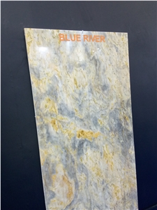 Blue River Marble Slabs, Tiles