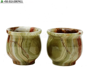 Multi Green Onyx Glass