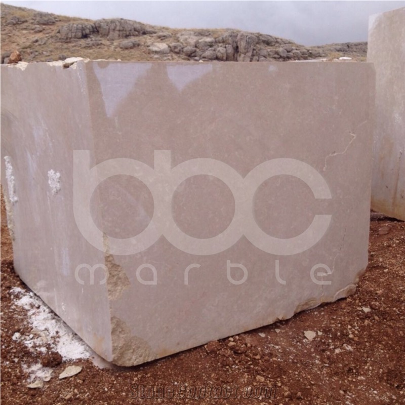 Kingman Marble Blocks, Turkey Beige Marble
