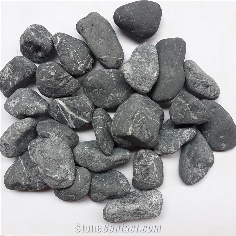Cheap Black Pebble Stone for Outdoor Landscape
