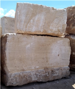 Gazanbar White Travertine Blocks